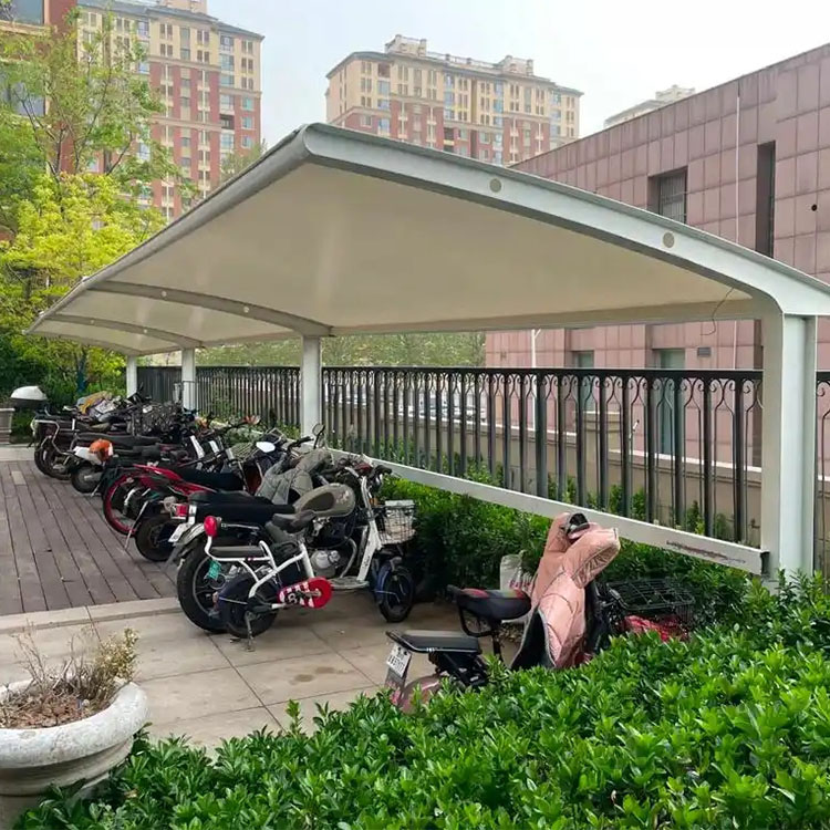 梨树县膜结构电动车棚